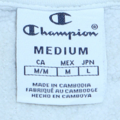 Mens UK Size M Champion White Pullover Hoodie