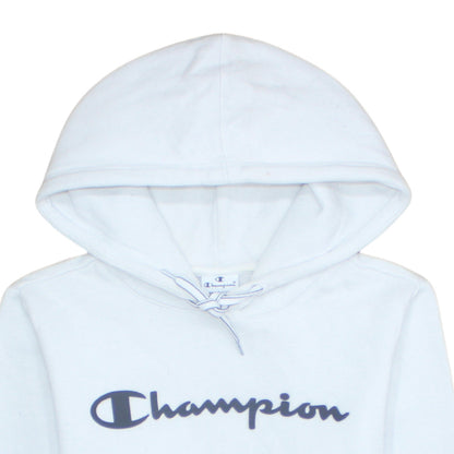Mens UK Size M Champion White Pullover Hoodie