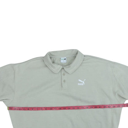 Mens UK Size L Puma Beige Henley Sweatshirt