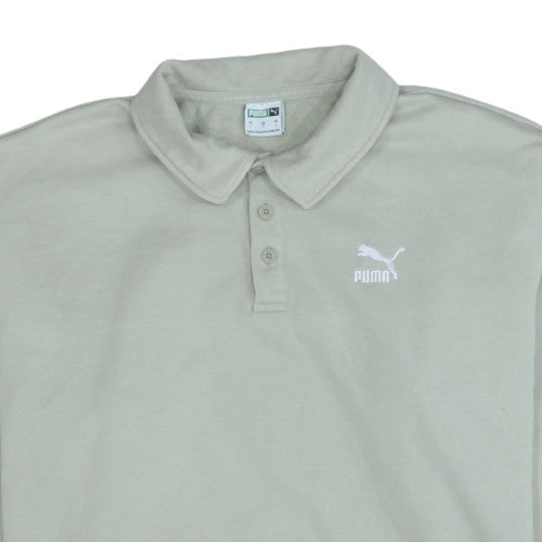 Mens UK Size L Puma Beige Henley Sweatshirt