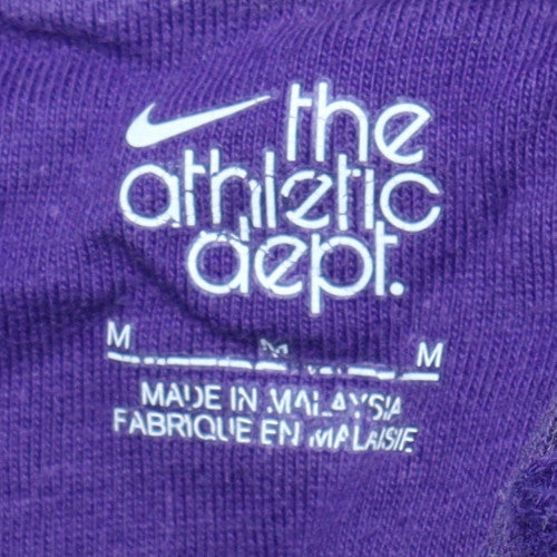 Womens UK Size M Nike Purple Pullover Hoodie