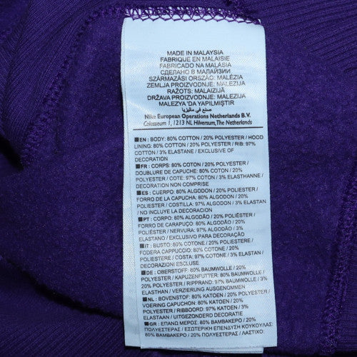 Womens UK Size M Nike Purple Pullover Hoodie