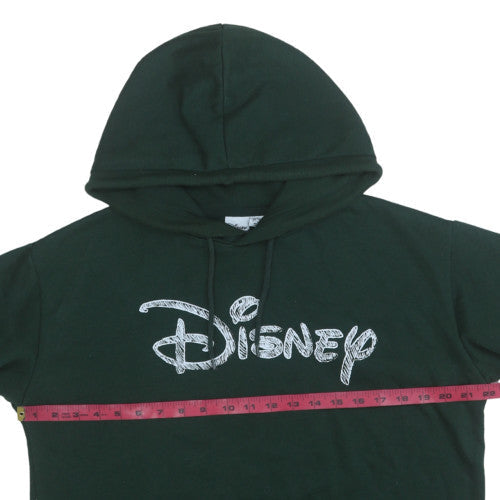 Womens UK Size S Disney Green Pullover Hoodie