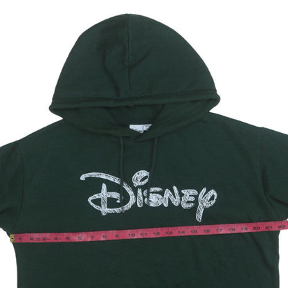 Womens UK Size S Disney Green Pullover Hoodie