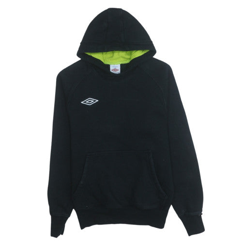 Mens UK Size M Umbro Black Pullover Hoodie