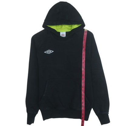 Mens UK Size M Umbro Black Pullover Hoodie