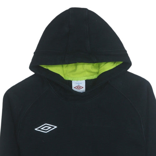 Mens UK Size M Umbro Black Pullover Hoodie