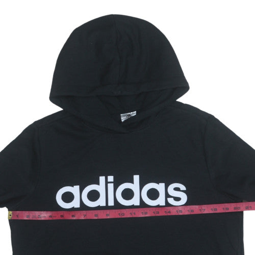 Womens UK Size L adidas Black Pullover Hoodie