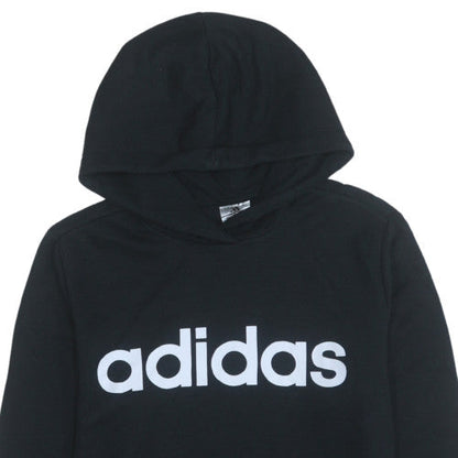 Womens UK Size L adidas Black Pullover Hoodie