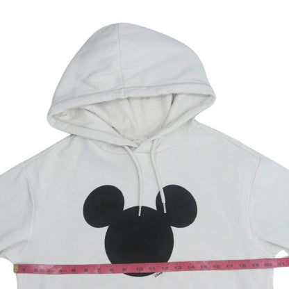 Womens UK Size XS H&M White Pullover Hoodie