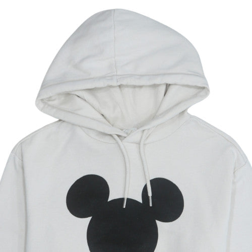 Womens UK Size XS H&M White Pullover Hoodie