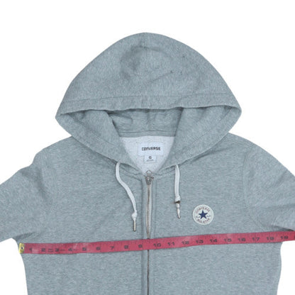 Mens UK Size S Converse Grey Full Zip Hoodie