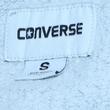 Mens UK Size S Converse Grey Full Zip Hoodie