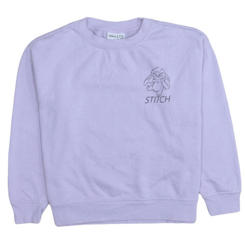 Womens UK Size S Disney Purple Pullover Sweatshirt