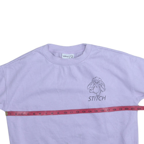 Womens UK Size S Disney Purple Pullover Sweatshirt