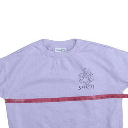 Womens UK Size S Disney Purple Pullover Sweatshirt