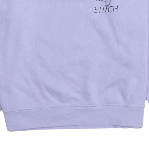 Womens UK Size S Disney Purple Pullover Sweatshirt