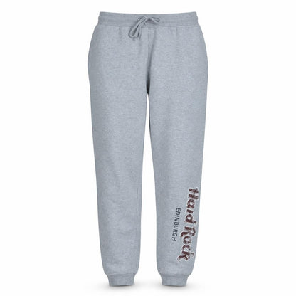 Hard Rock Cafe Grey Women's Jogger Sweatpants Size M Comfortable Fleece