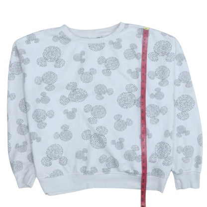 Womens UK Size XL Disney White Pullover Sweatshirt
