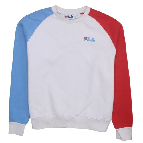 Womens UK Size M FILA Multicoloured Pullover Sweatshirt
