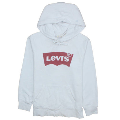 Mens UK Size S Levi's White Pullover Hoodie