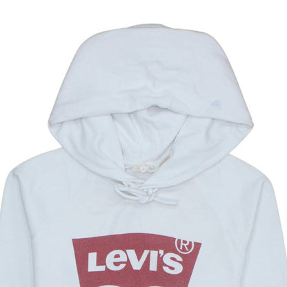 Mens UK Size S Levi's White Pullover Hoodie