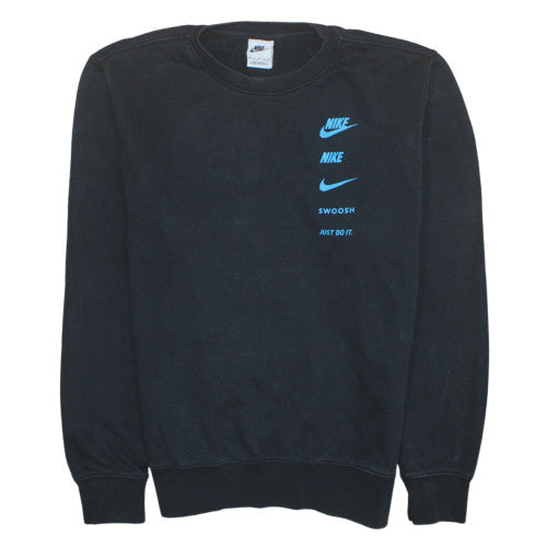 Mens UK Size M Nike Black Pullover Sweatshirt