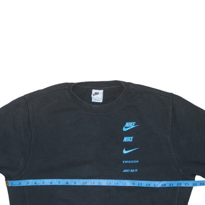 Mens UK Size M Nike Black Pullover Sweatshirt