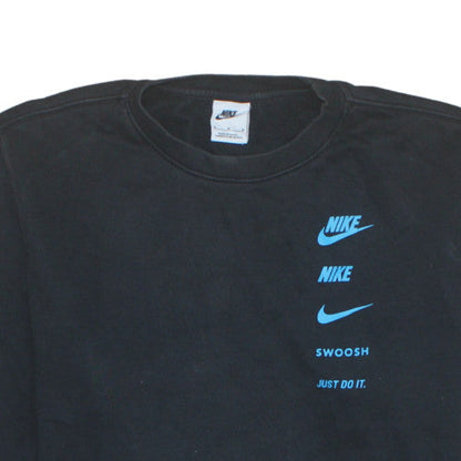 Mens UK Size M Nike Black Pullover Sweatshirt