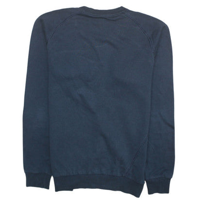 Mens UK Size L Adidas Blue Pullover Sweatshirt