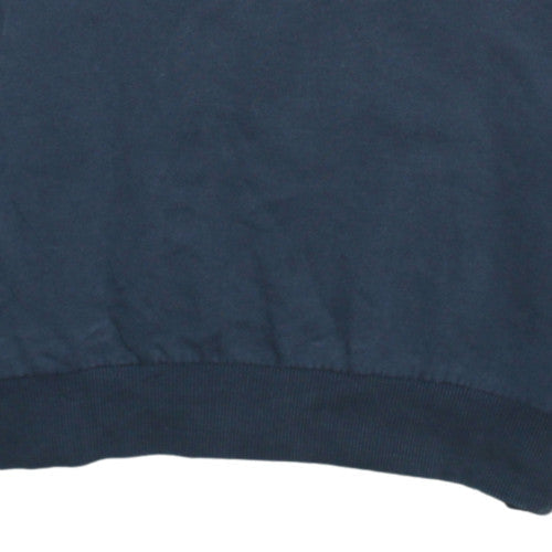 Mens UK Size L Adidas Blue Pullover Sweatshirt