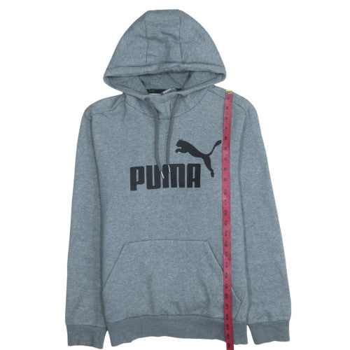 Mens UK Size S Puma Grey Pullover Hoodie