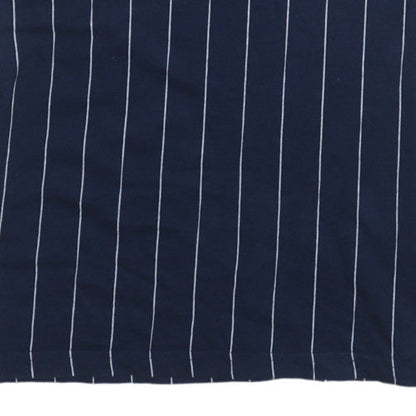 Fila Men's Navy Pinstripe Crew Neck Short Sleeve T-Shirt XS