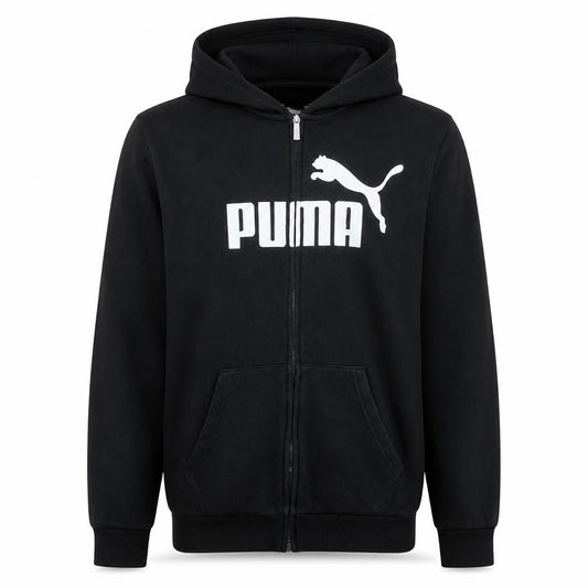 Mens UK Size XL Puma Black Full Zip Hoodie