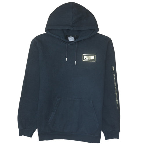 Mens UK Size L Puma Black Pullover Hoodie