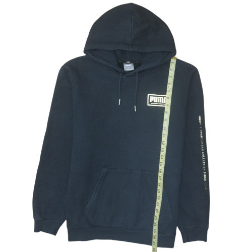 Mens UK Size L Puma Black Pullover Hoodie