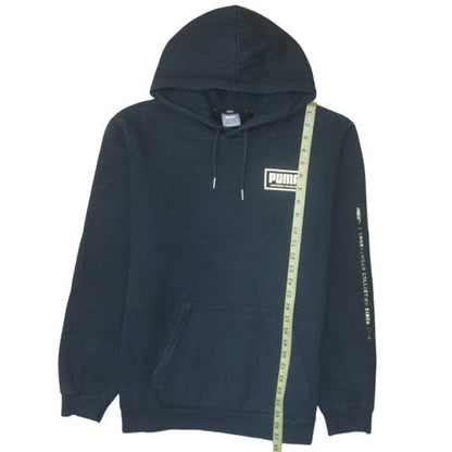 Mens UK Size L Puma Black Pullover Hoodie