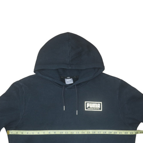 Mens UK Size L Puma Black Pullover Hoodie