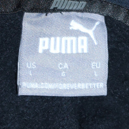 Mens UK Size L Puma Black Pullover Hoodie