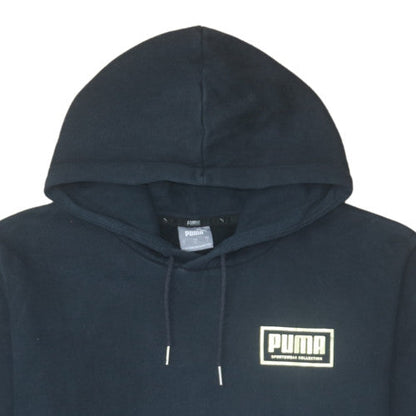 Mens UK Size L Puma Black Pullover Hoodie