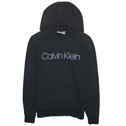 Mens UK Size M Calvin Klein Black Pullover Hoodie
