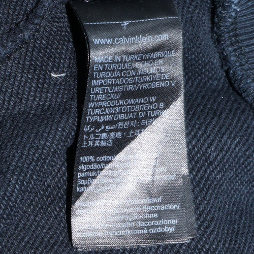 Mens UK Size M Calvin Klein Black Pullover Hoodie