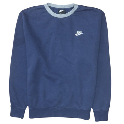 Mens UK Size M Nike Blue Pullover Sweatshirt