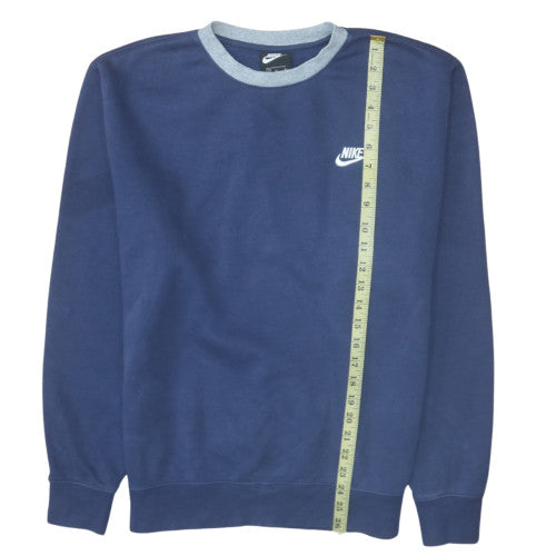 Mens UK Size M Nike Blue Pullover Sweatshirt