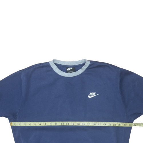 Mens UK Size M Nike Blue Pullover Sweatshirt