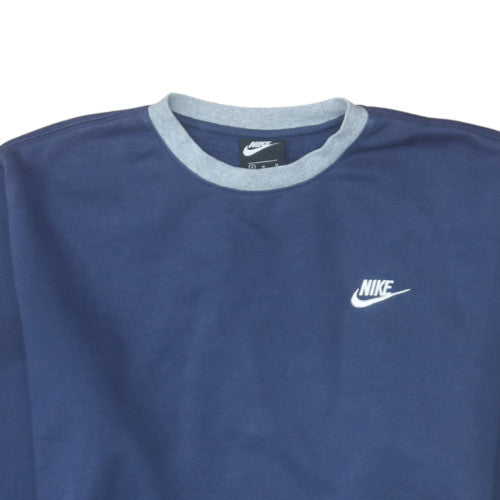 Mens UK Size M Nike Blue Pullover Sweatshirt