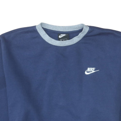 Mens UK Size M Nike Blue Pullover Sweatshirt