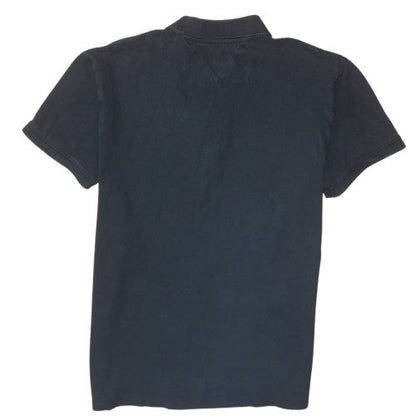 Tommy Jeans Men's Black Cotton Polo Shirt Size L Classic Fit