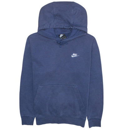 Mens UK Size S Nike Blue Pullover Hoodie
