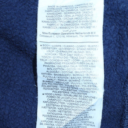 Mens UK Size S Nike Blue Pullover Hoodie